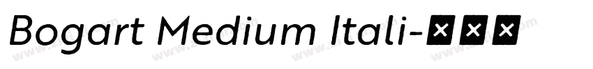 Bogart Medium Itali字体转换